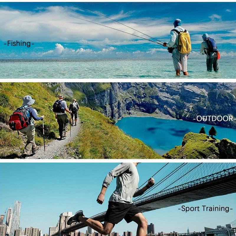 3 PACKS Men'S Athletic Hoodies Long Sleeve Fishing Shirts for Men Hooded Set with Face Mask