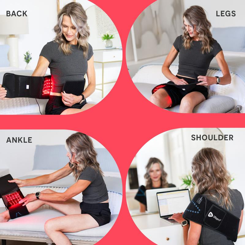 Lifepro Allevared Pro – Heated LED & Vibration Belt for Daily Comfort, Relaxation & Recovery