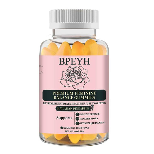 Bpeyh-Feminine Balance Gummies Hawaiian Pineapple-60 Gummies 30 Servings Dietary Fruit Edible Supplement Fitness Vitamin Gummies Body Feminine Gummies Feminine Balance Gummies | Tiktok Shop