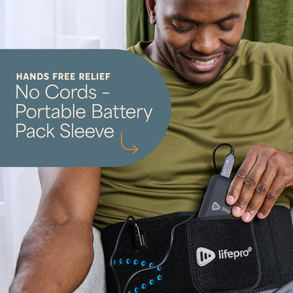 Lifepro Allevared Pro – Heated LED & Vibration Belt for Daily Comfort, Relaxation & Recovery